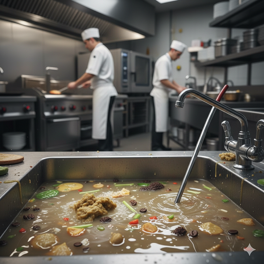 saluran dapur restoran sering tersumbat