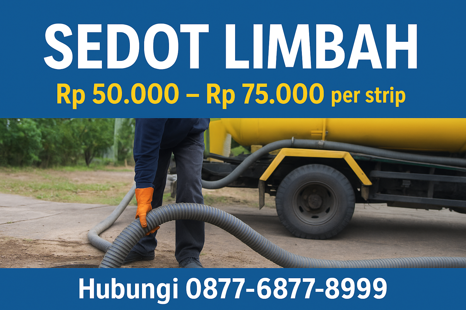 biaya sedot limbah terbaru 2025